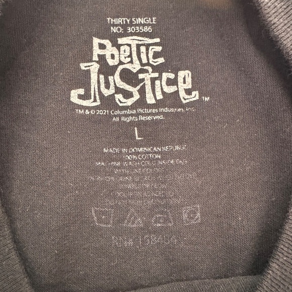 Poetic Justice South Central‎ 1993 Black T Shirt Large - Picture 4 of 4